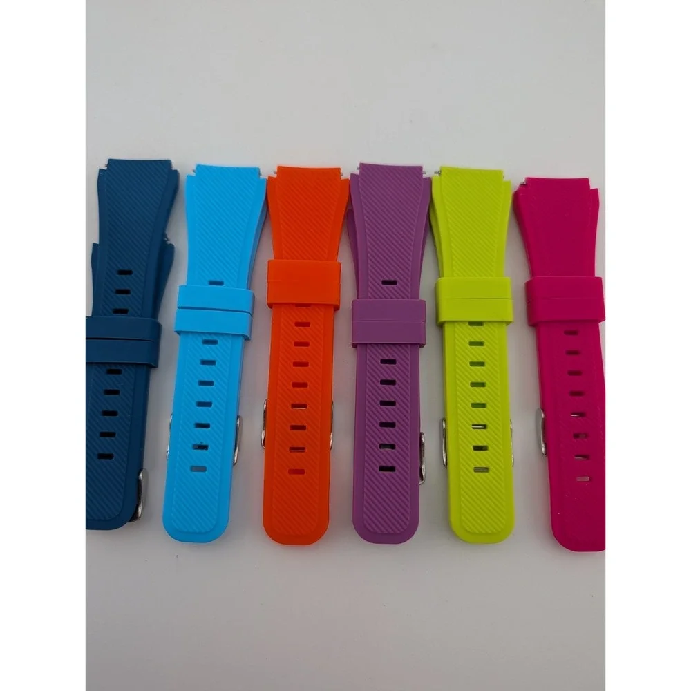 Lot of 6 Samsung Gear S3 Silicone Sport‎ Replacement Straps